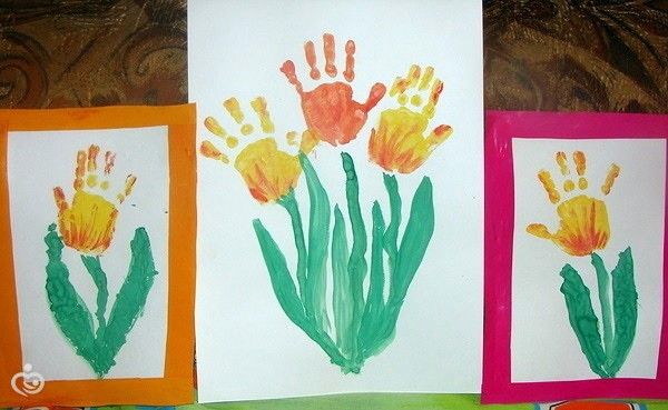 Поделка с ребёнком на 8 марта Поделка с ребёнком на 8 марта