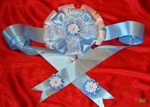 Бант для роддома своими руками Бант для роддома своими руками