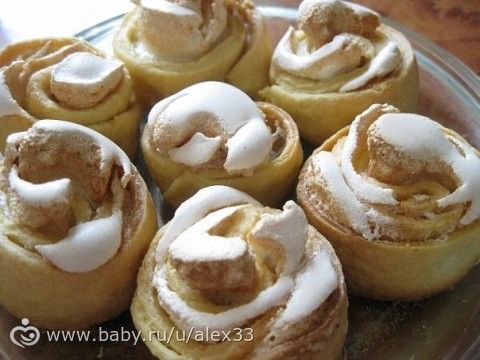 Печенье с яблоками розочки рецепты с фото