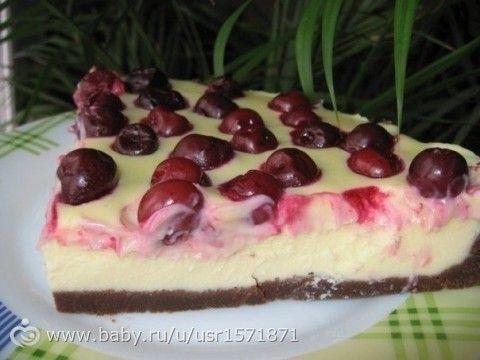 🍒Тарт с таорогом и вишней для худеющих и нет🍒 🍒Тарт с таорогом и вишней для худеющих и нет🍒