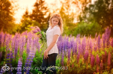 В фиолетовых цветах