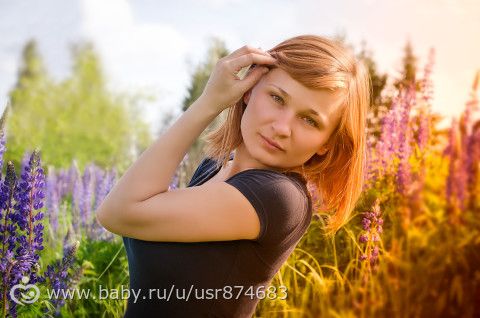 В фиолетовых цветах