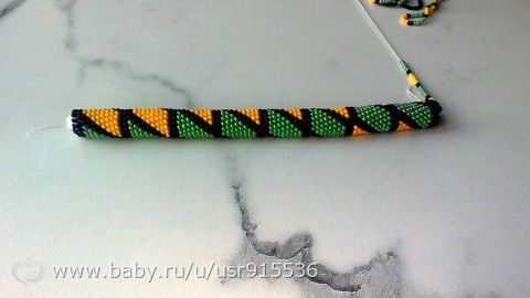 Процесс вязания жгута