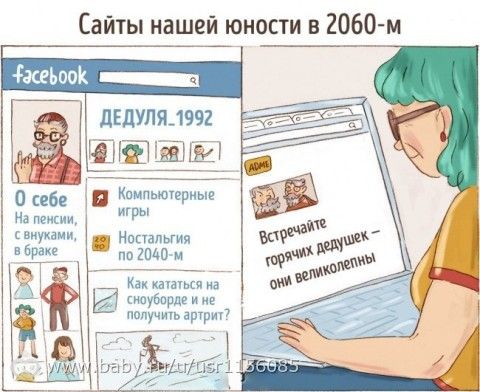 Не такое уж и далекое будущее. А вы представляете себя бабушками?