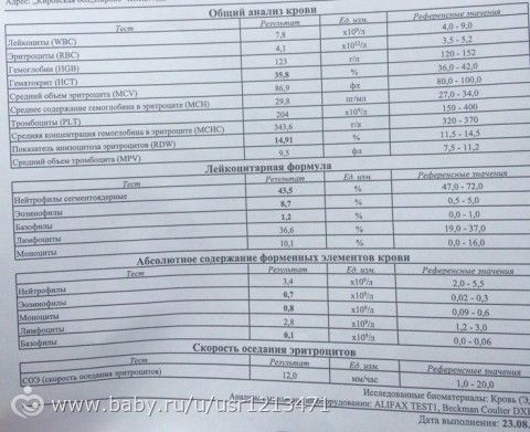 Общий анализ крови