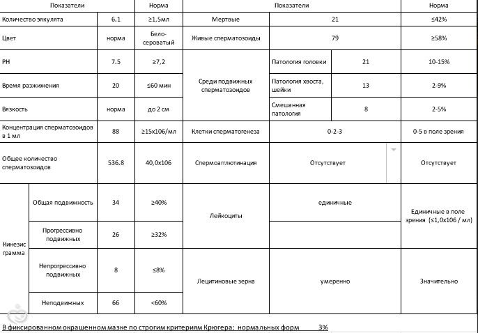 Пришла спермаграмма ((( кто разбирается?