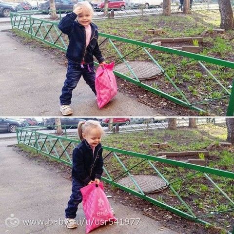 Зимой надеваешь на ребенка кучу одежды, зато из игрушек максимум лопатка. К лету одежды на ребенке меньше, зато целая сумка игр…