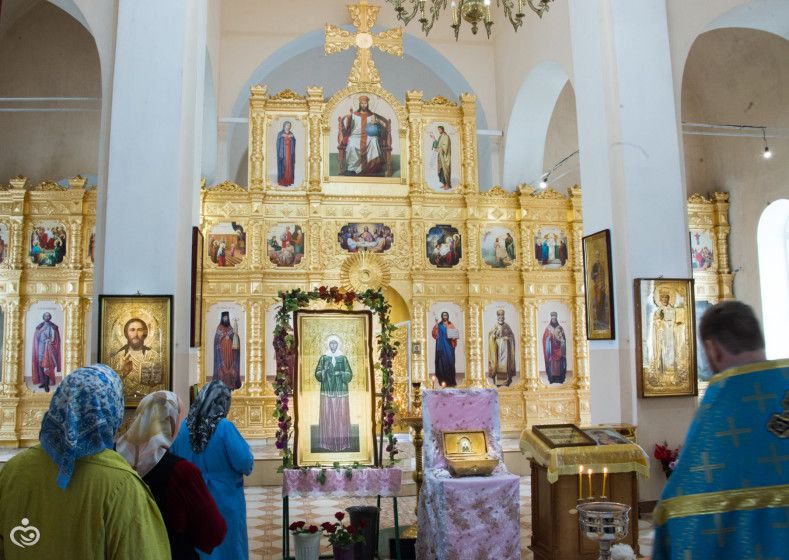 Икона и мощи святой Матроны Московской в центре Черноземья.