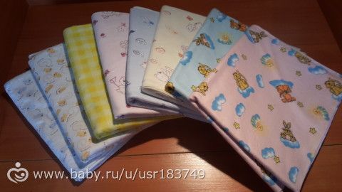 Отдам много новых пеленок, клеенку и слюнявчики.