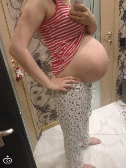 8 месяцев беременности)