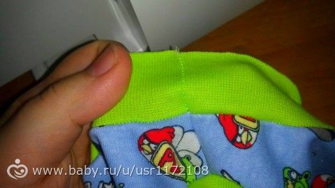 МК-обработка срезов на детской маечке.