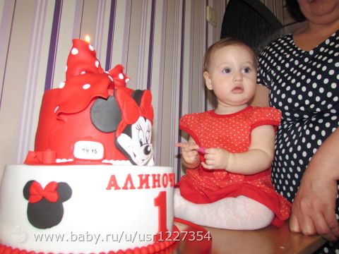 Фотоотчет с годовасия доченьки)))