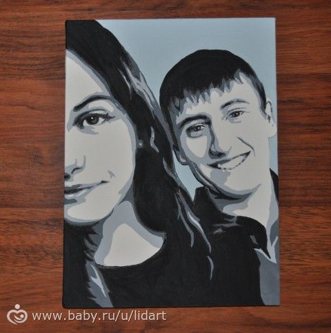 Поп-арт портреты. Визитка.