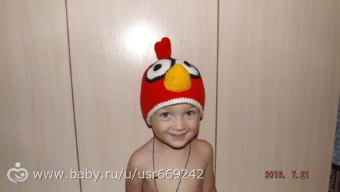 шапочка &quot;Энгри Бердс&quot;