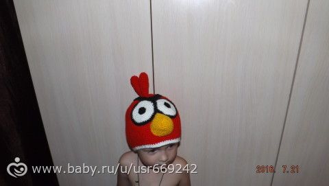 шапочка &quot;Энгри Бердс&quot;