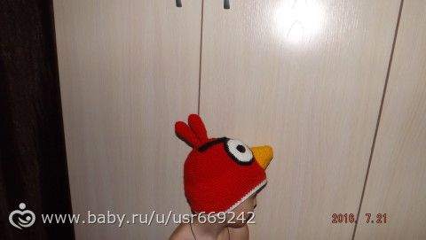 шапочка &quot;Энгри Бердс&quot;