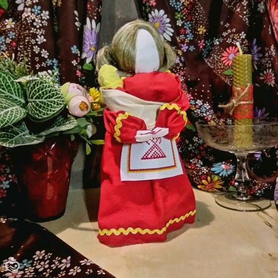 Немного работ. Обережные Куклы, вышивка, свечи.