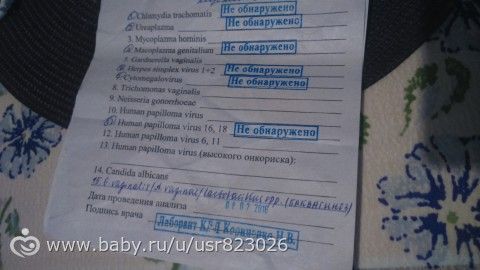 Анализы для эко