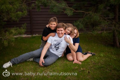 Душевная съемка большой семьи