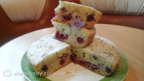 Вишневый пирог в мультиварке (просто, вкусно, проверено)