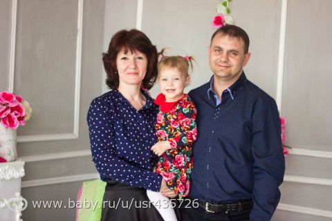 Семейная фотосессия на день рождения доченьки