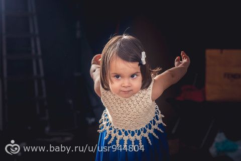 Комбинированное платье для дочки