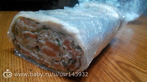 Закусочный торт без майонеза