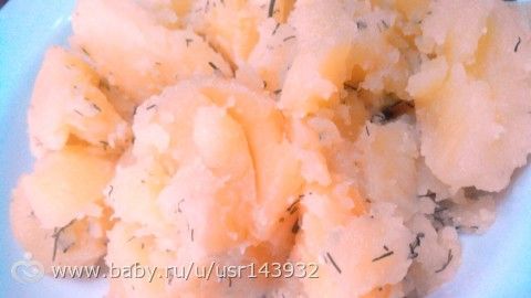Картофель с чесноком, постный гарнир