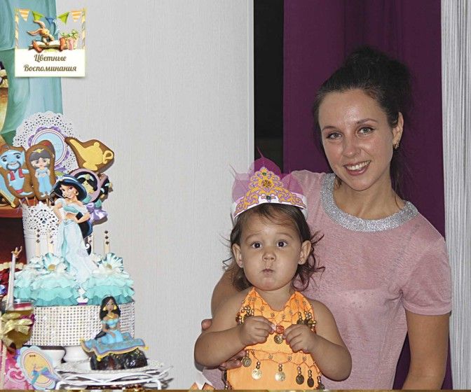 Восточные сказки ,принцесса Жасмин. 2 годика Маргарите