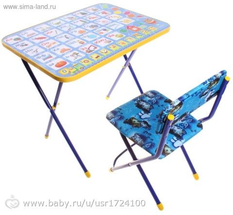 Детский стол с откидной крышкой